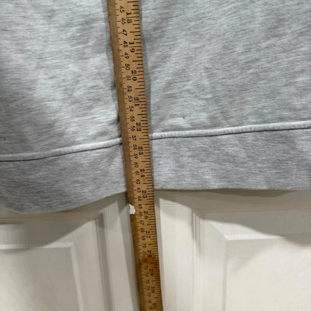 Lululemon City Sweat Crewneck Pullover Heathered Gray‎ Side Zip Mens XS